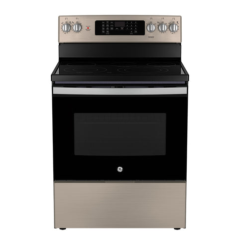 GE PROFILE 30" 5.0 cu. ft. True Convection Electric Range w/air fry - Slate