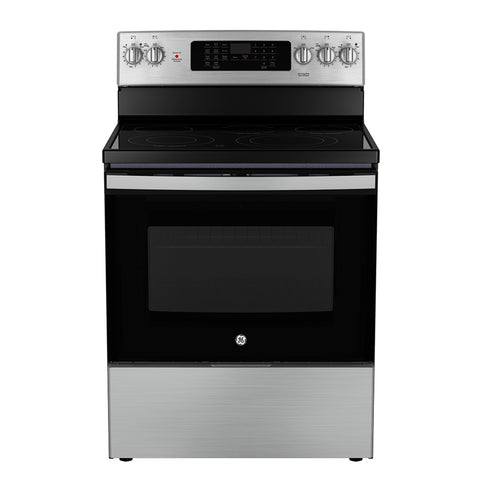 GE PROFILE 30" 5.0 cu. ft. True Convection Electric Range w/air fry - Stainless Steel