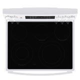 GE PROFILE 30" 5.0 cu. ft. True Convection Electric Range w/air fry - White
