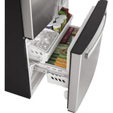 GE 33 in. W 18.6 cu. ft. French Door Refrigerator, Counter Depth, Fingerprint Resistant - Stainless Steel