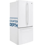 GE 18.6 Cu. Ft. Counter-Depth French-Door Refrigerator - White