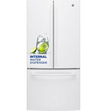 GE 18.6 Cu. Ft. Counter-Depth French-Door Refrigerator - White