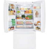 GE 18.6 Cu. Ft. Counter-Depth French-Door Refrigerator - White