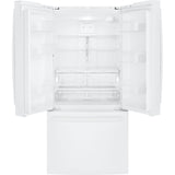 GE 18.6 Cu. Ft. Counter-Depth French-Door Refrigerator - White