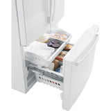 GE 18.6 Cu. Ft. Counter-Depth French-Door Refrigerator - White