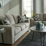 Cascilla Sofa/Loveseat - Pewter