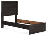 Belachime - Black - Twin Panel Bed