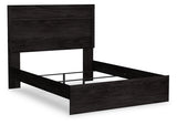 Belachime - Black - Queen Panel Bed