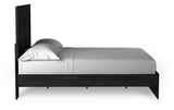 Belachime - Black - Queen Panel Bed