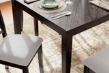 Langwest Dining Table and 4 Chairs and Bench (Set of 6) - Brown
