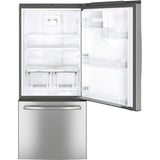 GE 30" 21 Cu. Ft. Bottom Freezer Refrigerator - Stainless Steel