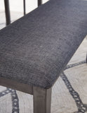 Bridson Table/4 Chairs/Bench - Grey