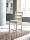 Skempton Table/6 Chairs - White/Light Brown