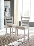 Skempton Table/6 Chairs - White/Light Brown