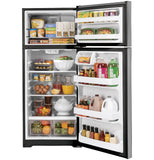 GE 16.6 Cu. Ft. Top-Freezer No-Frost Refrigerator - Stainless Steel