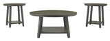 Caitbrook 3pce Occasional Table Set - Gray