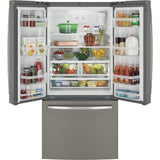 GE 33 in. W 18.6 cu. ft. French Door Refrigerator, Counter Depth, Fingerprint Resistant - Slate