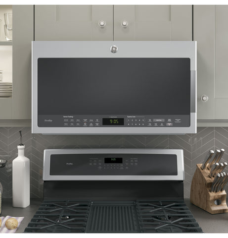 GE Profile SpaceMaker Over-The-Range Microwave - 2.1 Cu. Ft. - Stainless Steel