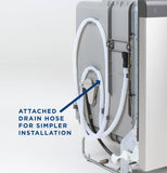 GE 24" Built-In Front Control Dishwasher - White