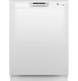 GE 24" Built-In Front Control Dishwasher - White