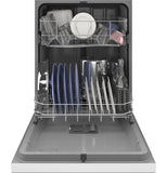 GE 24" Built-In Front Control Dishwasher - White