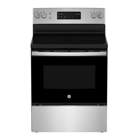 GE 30" Free Standing Electric Self Cleaning Range - Stainless Steel