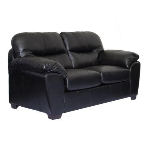 1601 Leather Gel Loveseat - Black