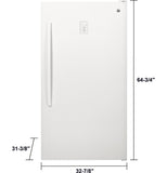 GE 17.3 Cu. Ft. Frost Free Upright Freezer - White