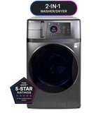 GE 5.5 Cu. Ft. UltraFast Electric Washer & Dryer Combo - Carbon Graphite