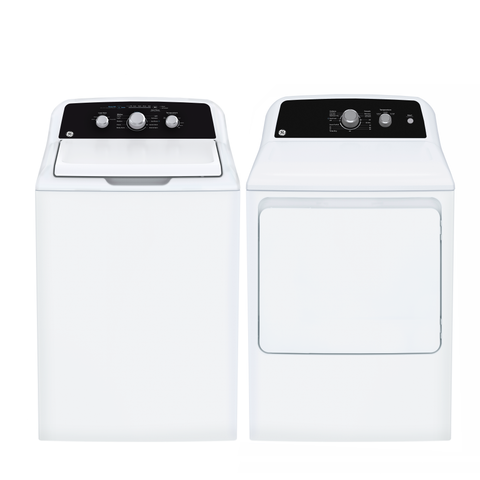 GE 6.2 cu.ft. Top Load Electric Dryer with SaniFresh Cycle - White