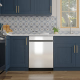 GE 24" Top Control Dishwasher Auto Open Dry, 47 dBA - Fingerprint resistant Stainless Steel