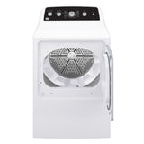 GE 7.2 cu.ft. Top Load Electric Dryer with SaniFresh Cycle - White