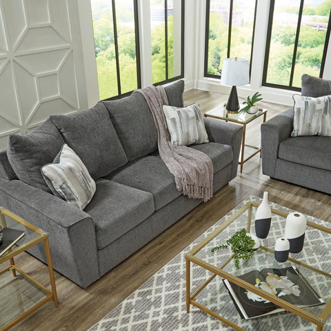 Stairatt Sofa/Loveseat - Gravel