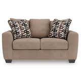 Triston-Peaks Sofa/Loveseat - Suede