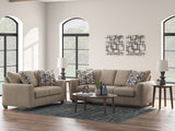 Triston-Peaks Sofa - Suede