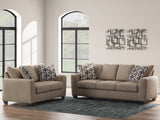 Triston-Peaks Sofa - Suede