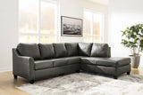 Valderno - Fog - 2-Piece Sectional with Chaise