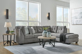 Marleton 2-Piece Sectional with Chaise - Gray