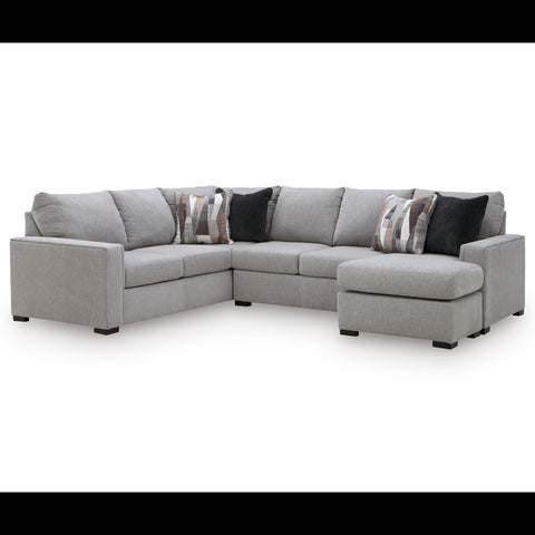 Lakepoint 2-Piece Sectional with Chaise - Nickel
