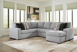 Lakepoint 2-Piece Sectional with Chaise - Nickel