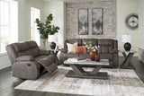 First Base - Gunmetal - Reclining Sofa/Loveseat