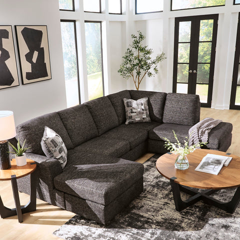 Lentiz 2-Piece Sectional with Chaise - Onyx