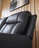 Mackmenville DBL Rec Loveseat w/Console - Carbon