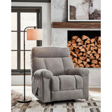Hoyne Park Rocker Fabric Recliner - Smoke