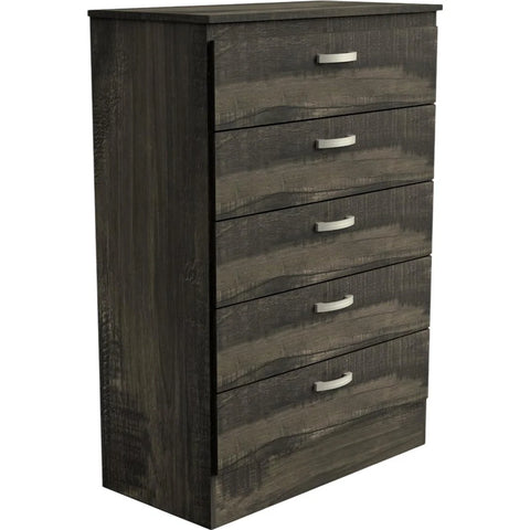 5 Drawer Chest - Dark Brown