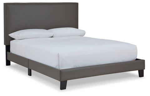 Mesling - Gray - Queen Upholstered Bed