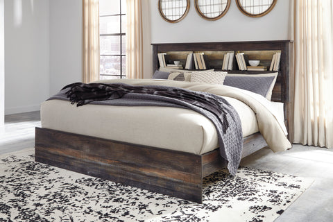 Drystan King Bookcase Bed - Multi Colour