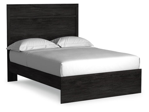 Belachime - Black - Full Panel Bed