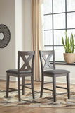 Caitbrook - Gray - Counter Height Dining Table/4 Stools