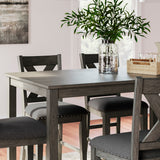 Caitbrook Counter Height Table/6 Chairs - Gray